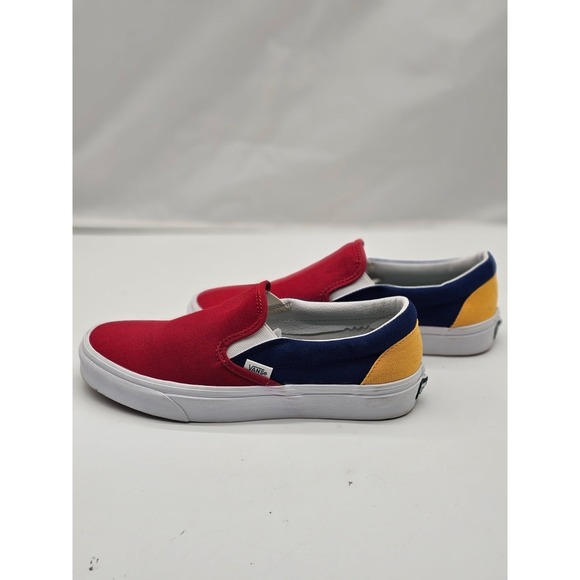 Vans CLASSIC SLIP ON YACHT CLUB RED BLUE YELLOW Men's Size 8/ Women Size 9.5 - Picture 3 of 10